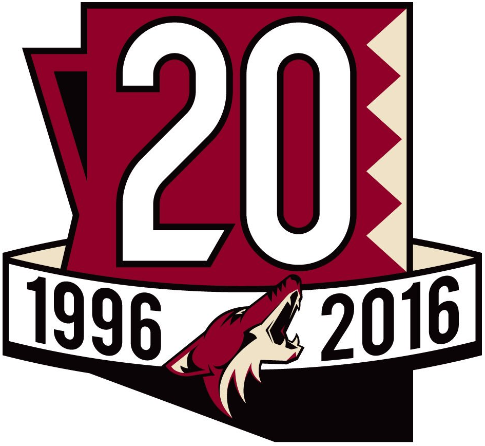 Arizona Coyotes 2017 Anniversary Logo fabric transfer